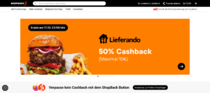 ShopBack KwK als Neukunde für Cashback
