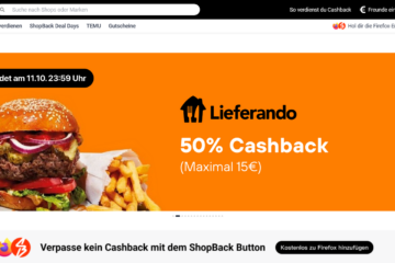 ShopBack KwK als Neukunde für Cashback
